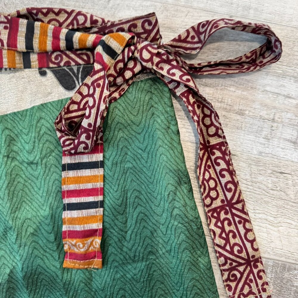 Patchwork Style Reversible 2-Sided Magic Skirt Wr… - image 2